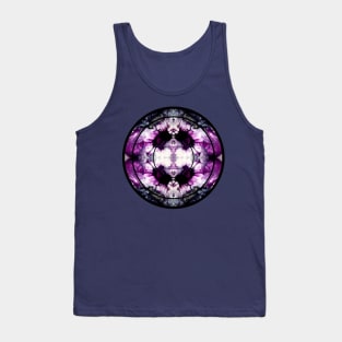 Purple Splash Paint Pour Circle Tank Top